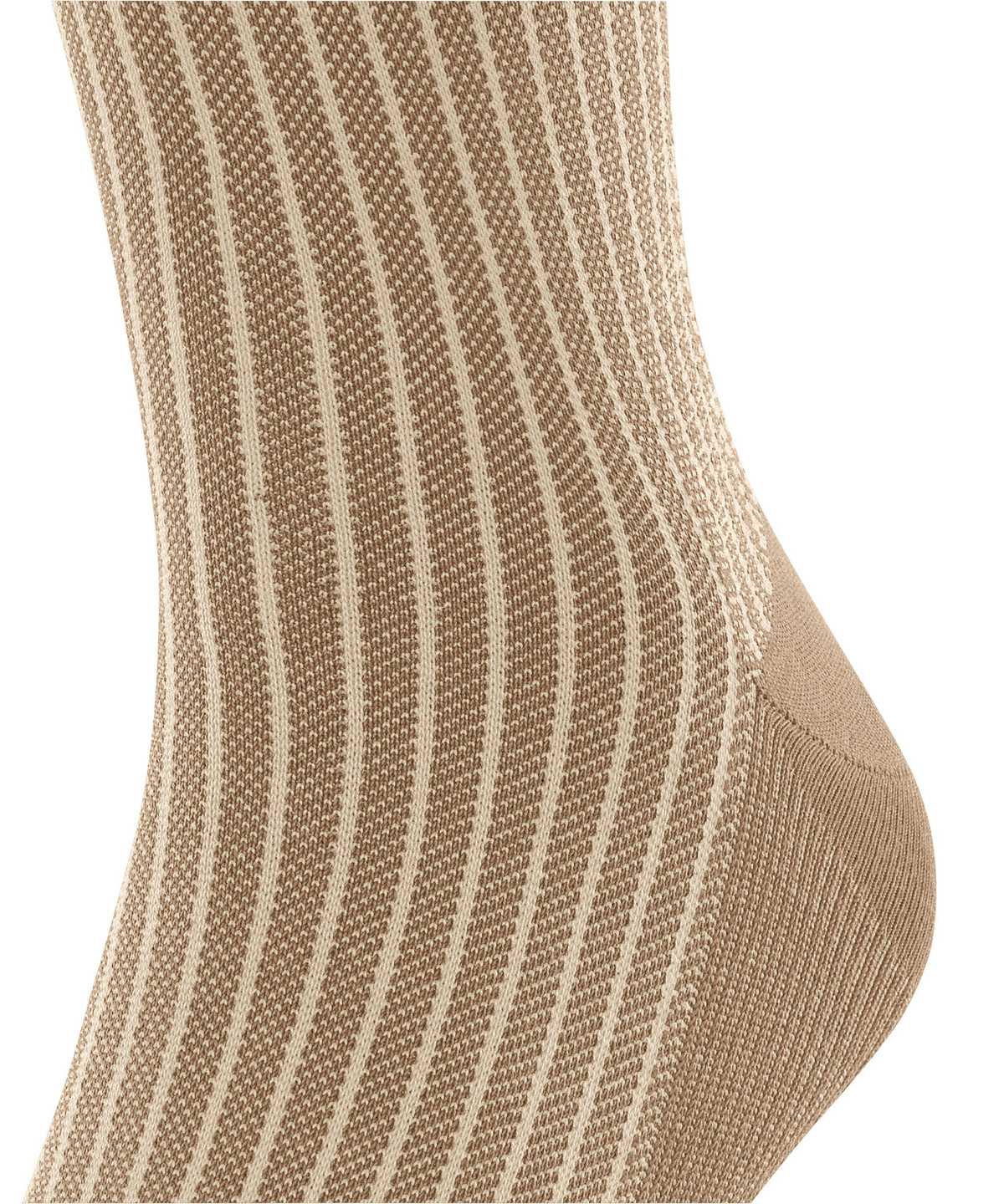 Skarpetki Falke Oxford Stripe Knee-high Socks Męskie Brązowe | HAYFVZ-290