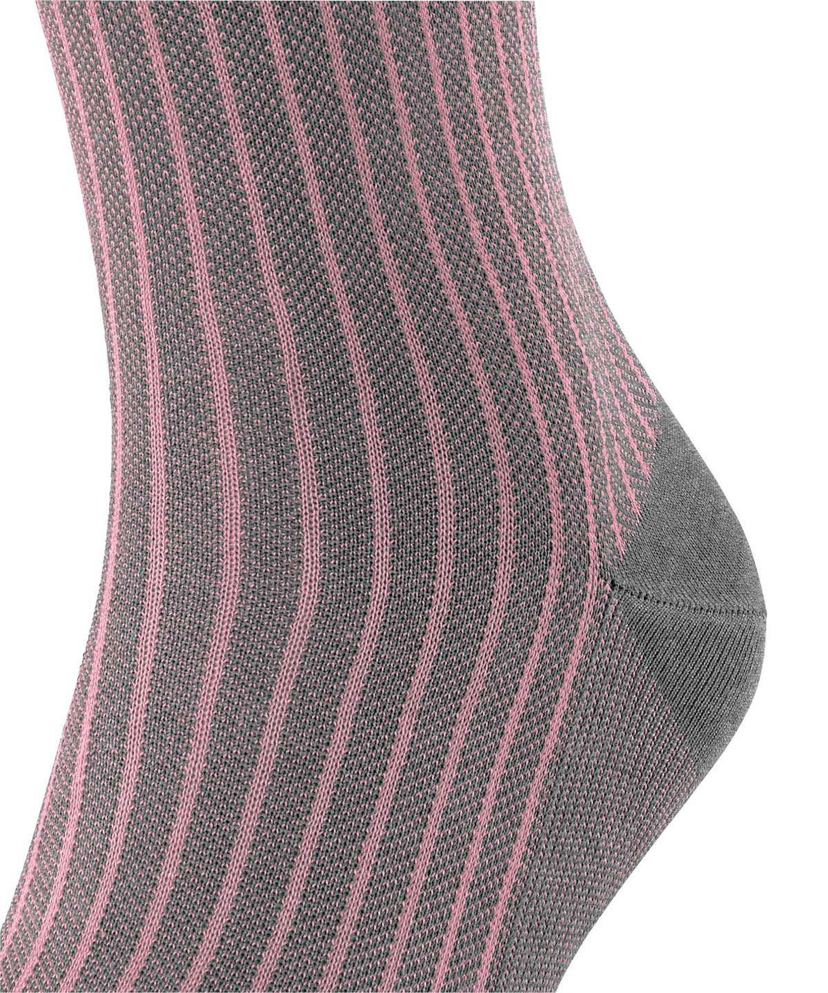 Skarpetki Falke Oxford Stripe Socks Męskie Szare | MIXYBF-791