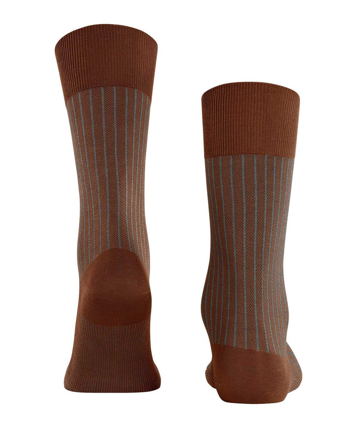 Skarpetki Falke Oxford Stripe Socks Męskie Brązowe | FKYQBN-187