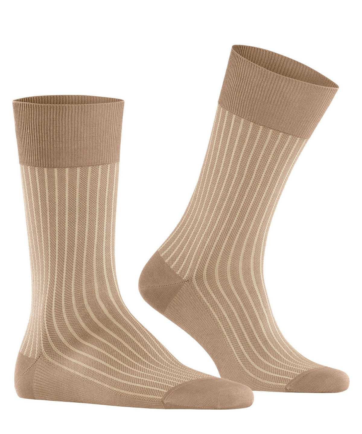 Skarpetki Falke Oxford Stripe Socks Męskie Brązowe | IUMZDX-907