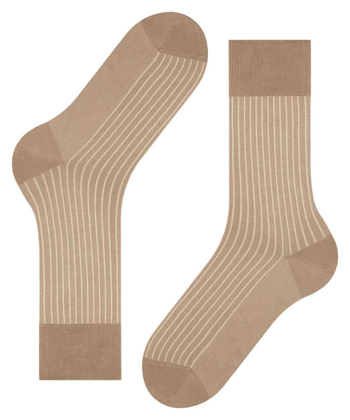 Skarpetki Falke Oxford Stripe Socks Męskie Brązowe | IUMZDX-907