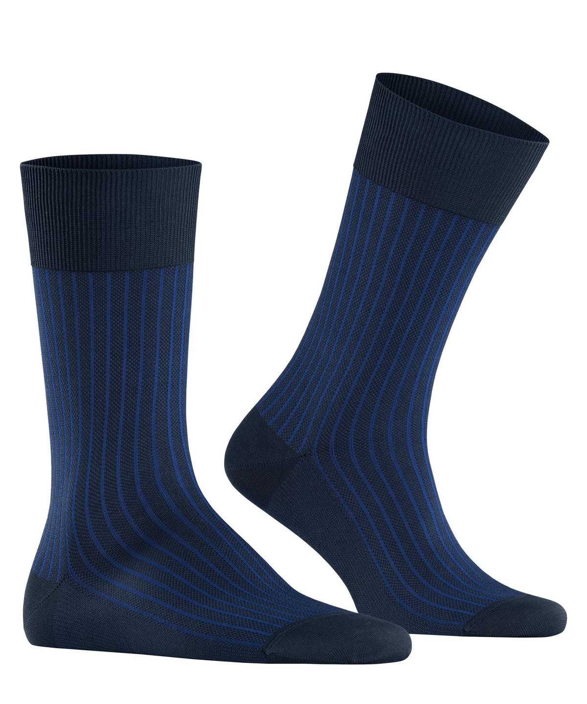 Skarpetki Falke Oxford Stripe Socks Męskie Niebieskie | MTVQOL-380