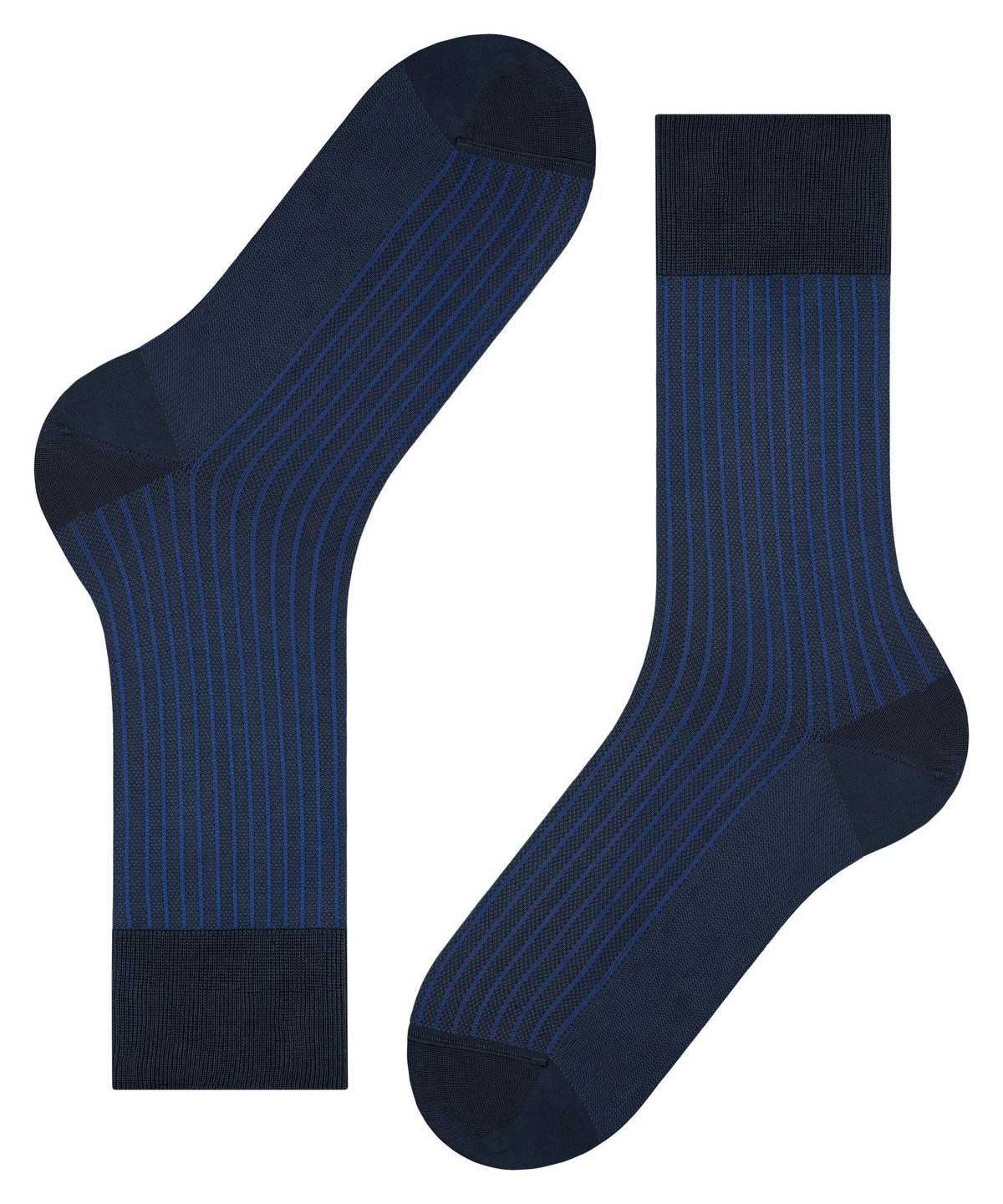 Skarpetki Falke Oxford Stripe Socks Męskie Niebieskie | MTVQOL-380