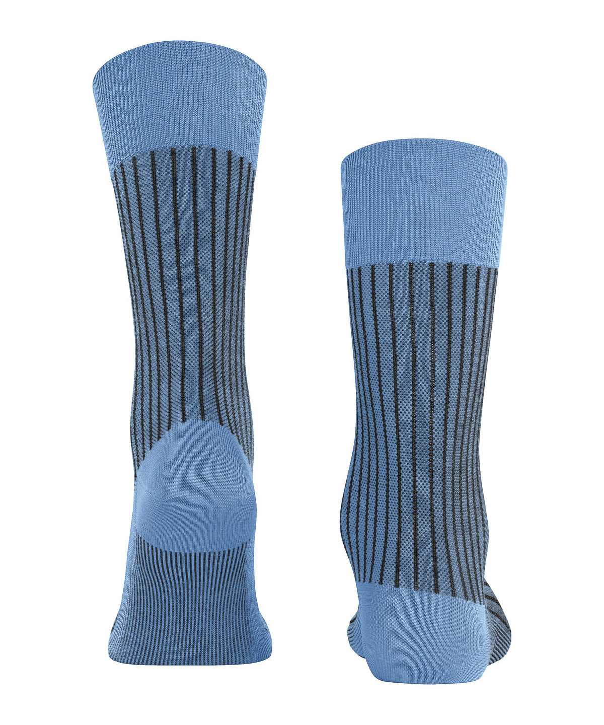 Skarpetki Falke Oxford Stripe Socks Męskie Niebieskie | BOYWKR-928