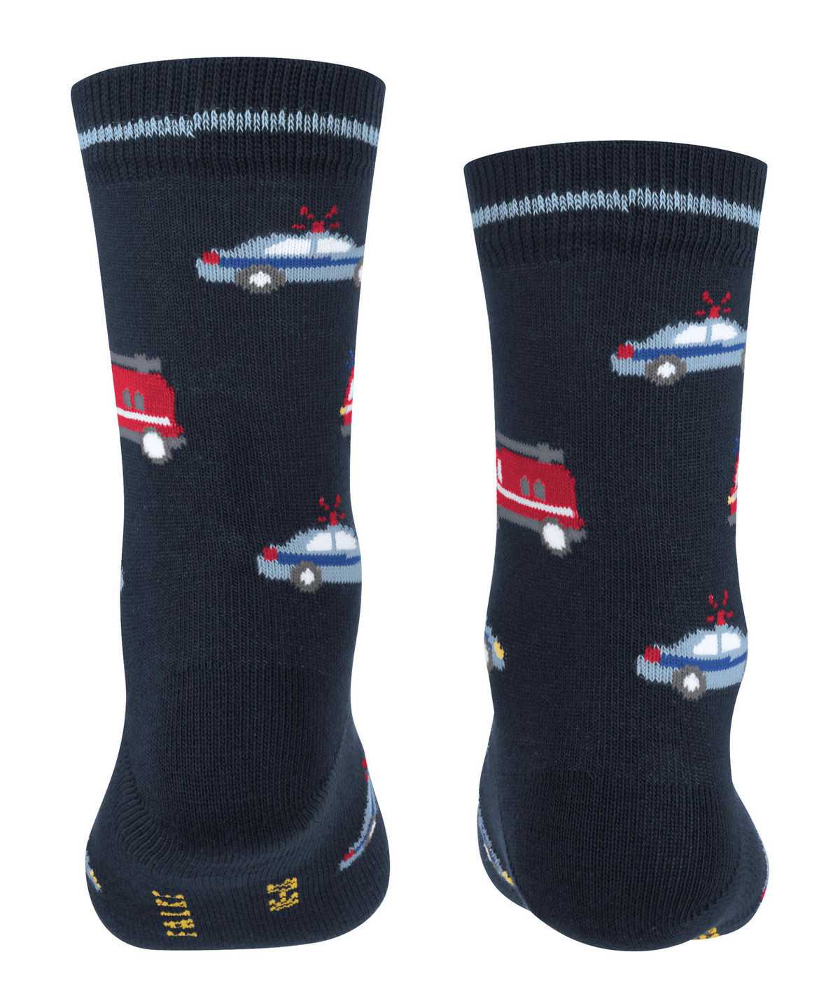 Skarpetki Falke Police and Fire Cars Socks Dziecięce Niebieskie | LPZCGB-627