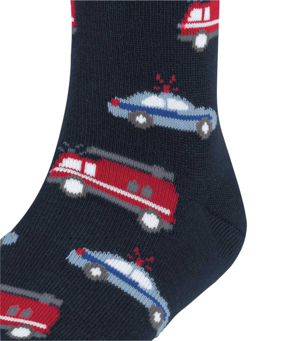 Skarpetki Falke Police and Fire Cars Socks Dziecięce Niebieskie | LPZCGB-627