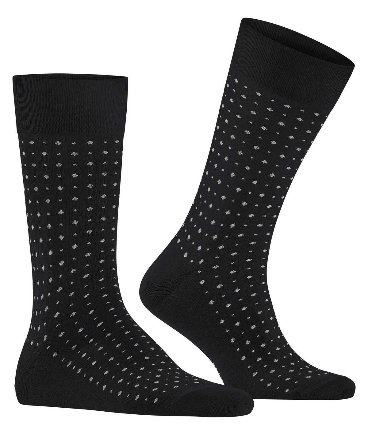 Skarpetki Falke Polished Dot Socks Męskie Czarne | HOAQXE-395