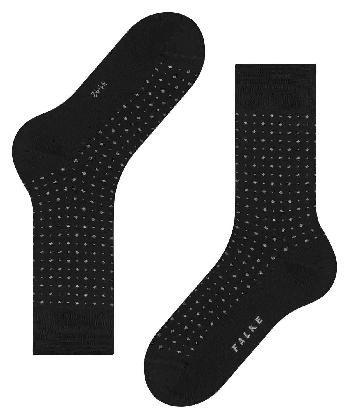 Skarpetki Falke Polished Dot Socks Męskie Czarne | HOAQXE-395