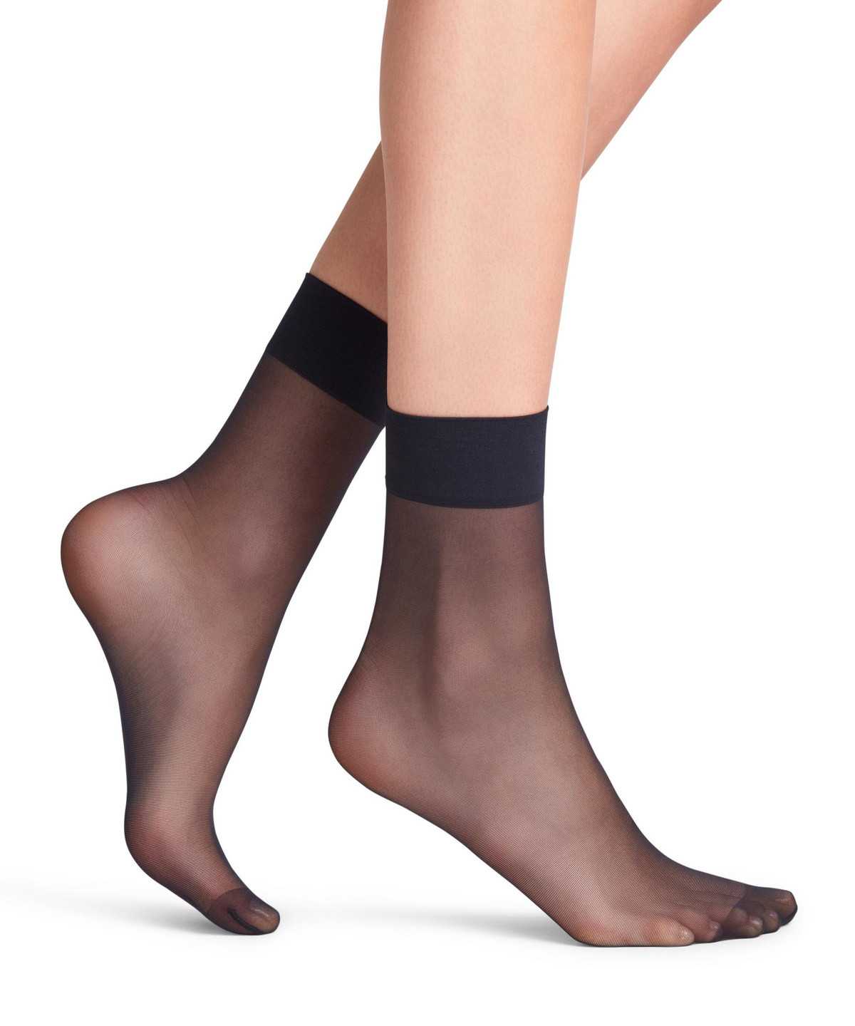 Skarpetki Falke Pure Matt 20 DEN Ankle socks Damskie Niebieskie | NPACHS-608