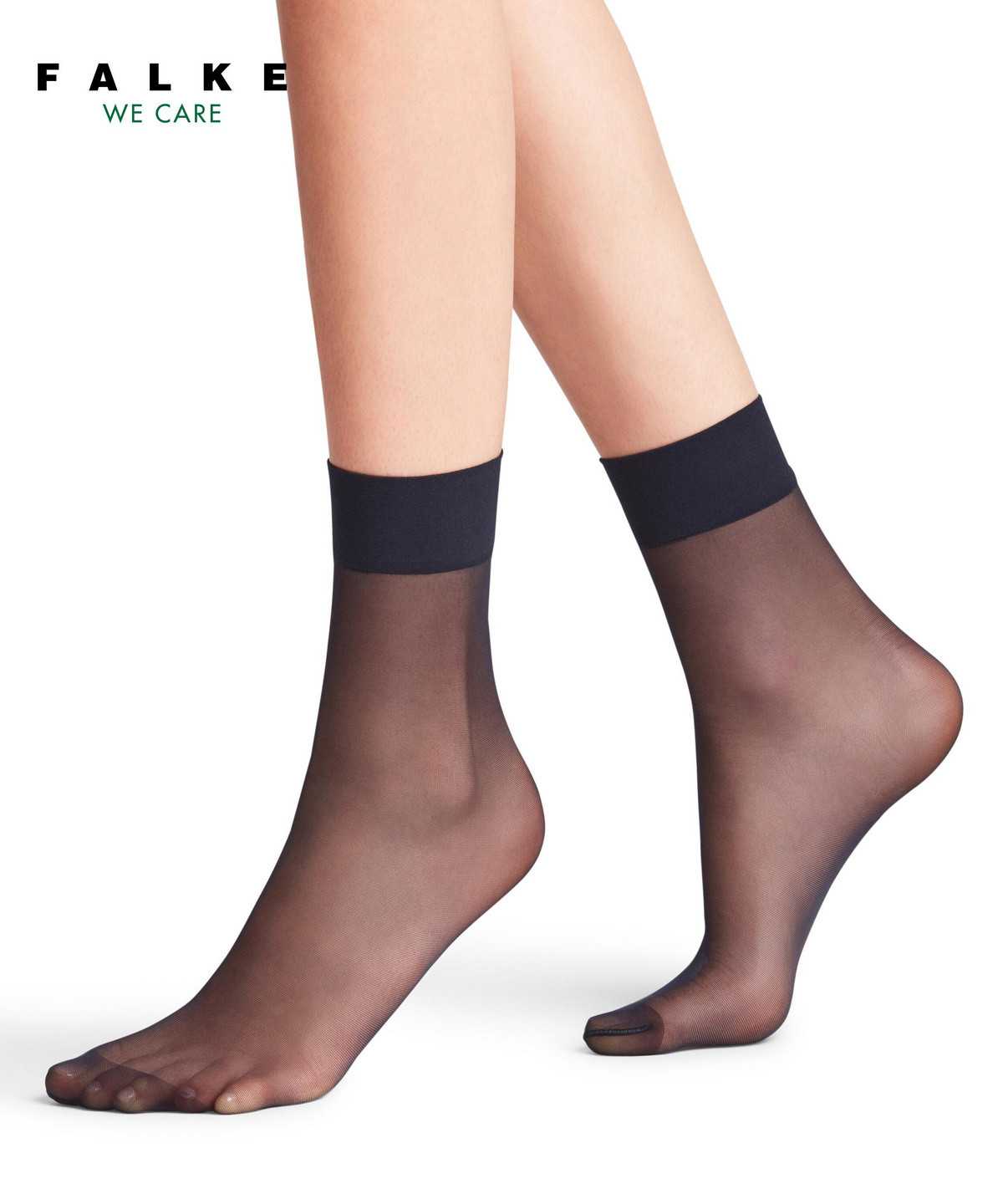 Skarpetki Falke Pure Matt 20 DEN Ankle socks Damskie Niebieskie | NPACHS-608