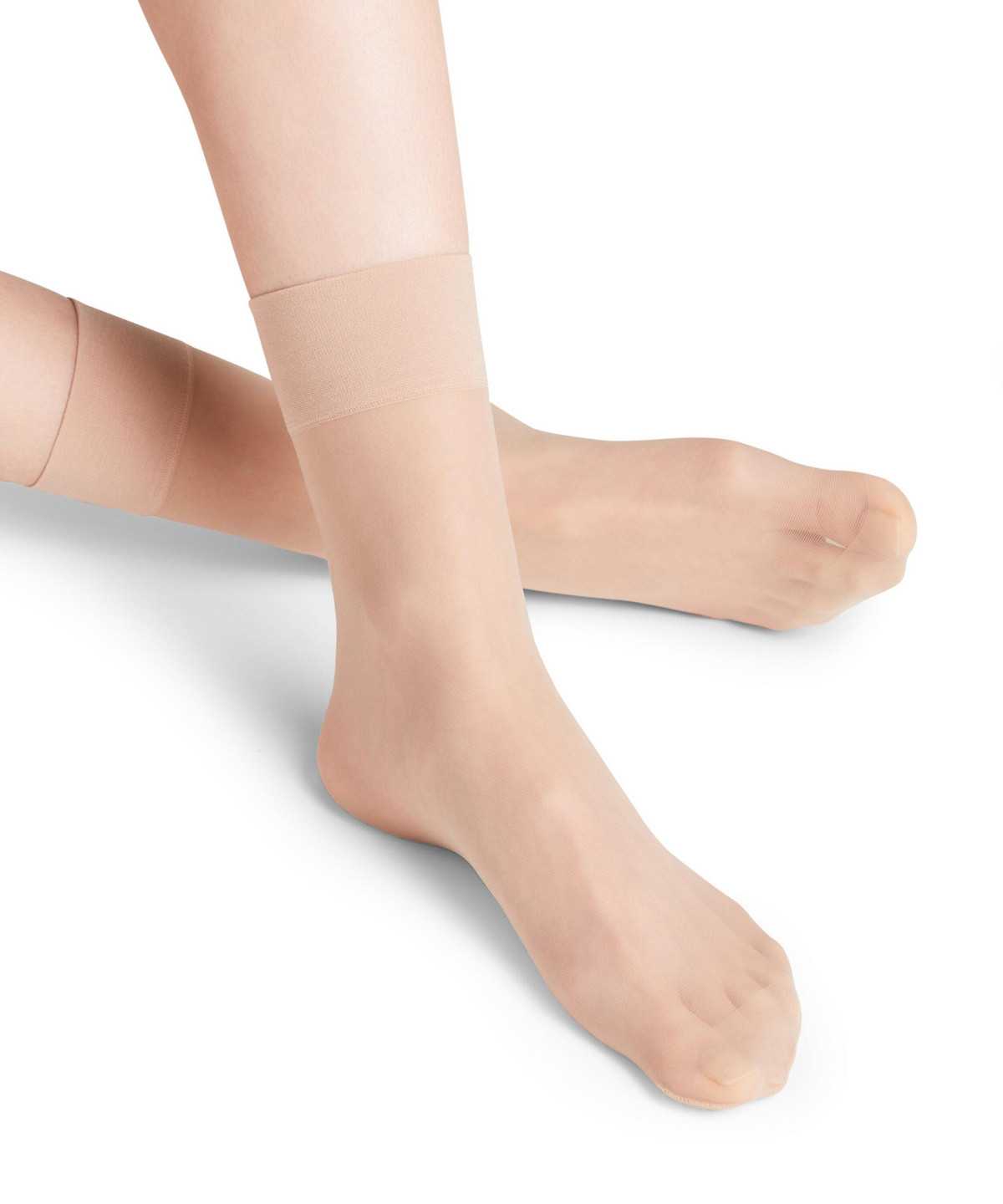 Skarpetki Falke Pure Matt 20 DEN Ankle socks Damskie Brązowe | WAFNBE-035