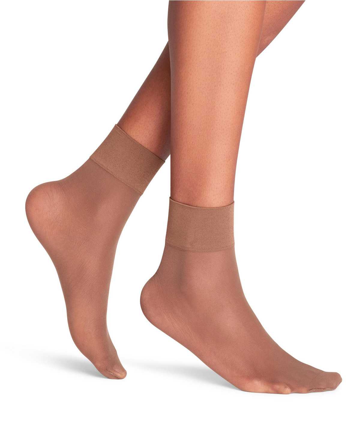 Skarpetki Falke Pure Matt 20 DEN Ankle socks Damskie Brązowe | ZOKPEU-578