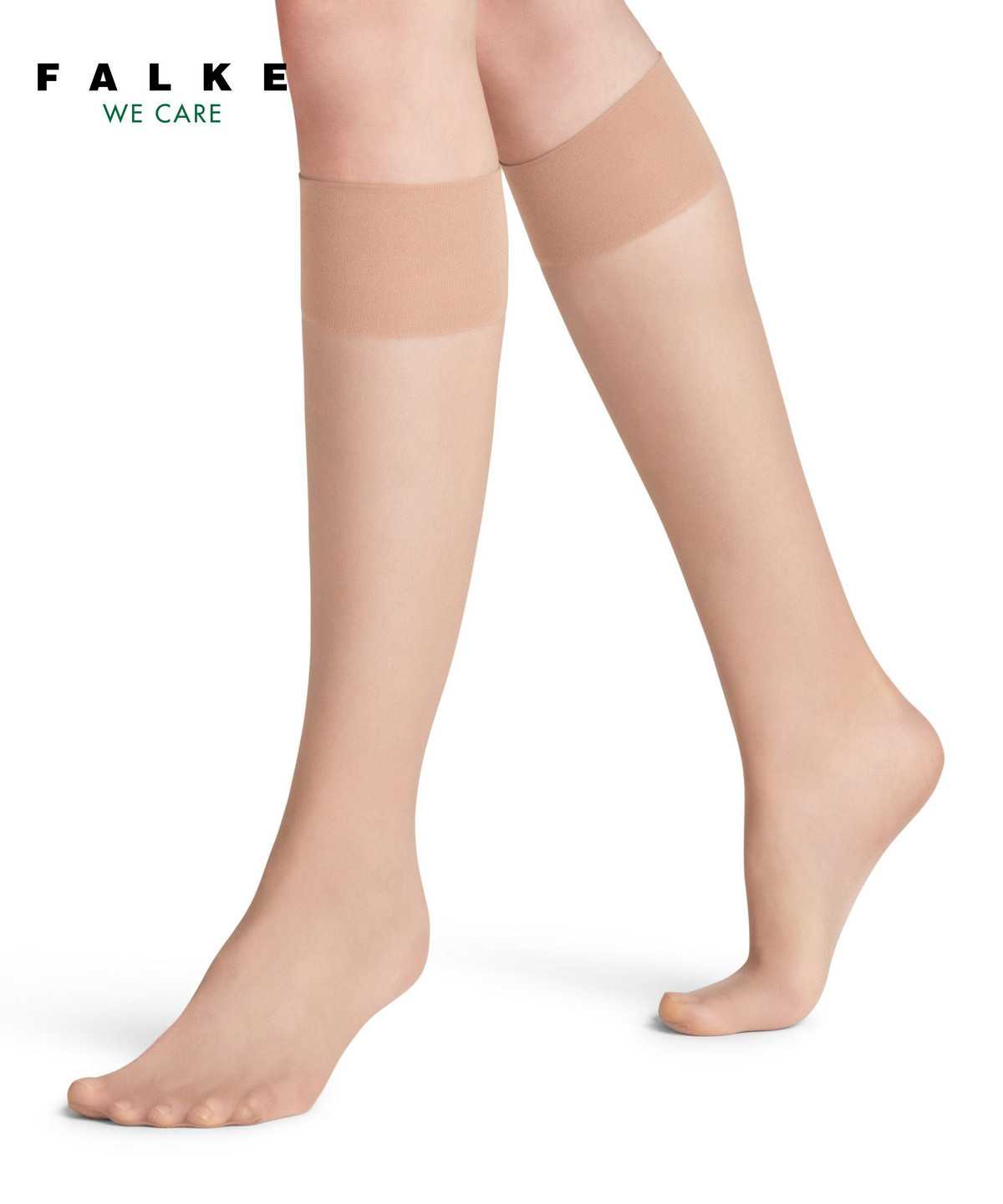 Skarpetki Falke Pure Matt 20 DEN Knee-high Socks Damskie Beżowe | PSOXEZ-957