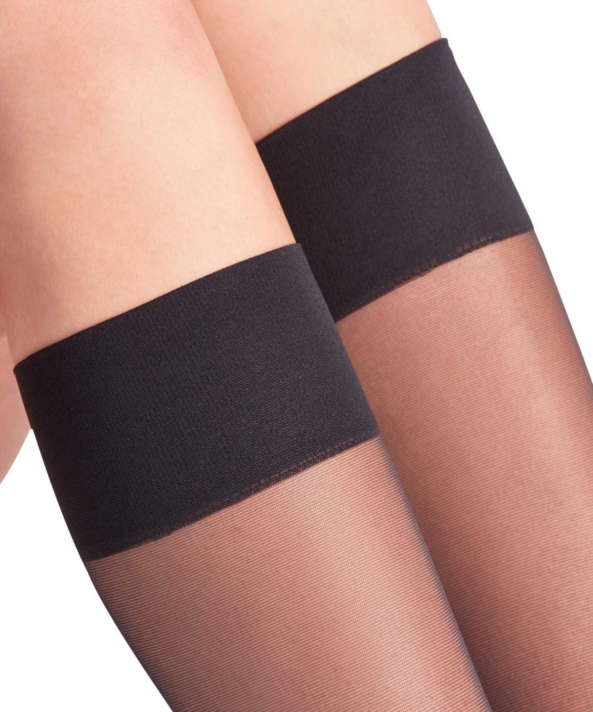 Skarpetki Falke Pure Matt 20 DEN Knee-high Socks Damskie Czarne | NDQOSM-043