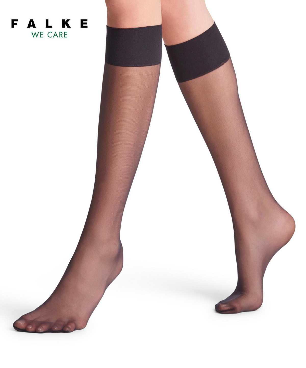 Skarpetki Falke Pure Matt 20 DEN Knee-high Socks Damskie Czarne | NDQOSM-043