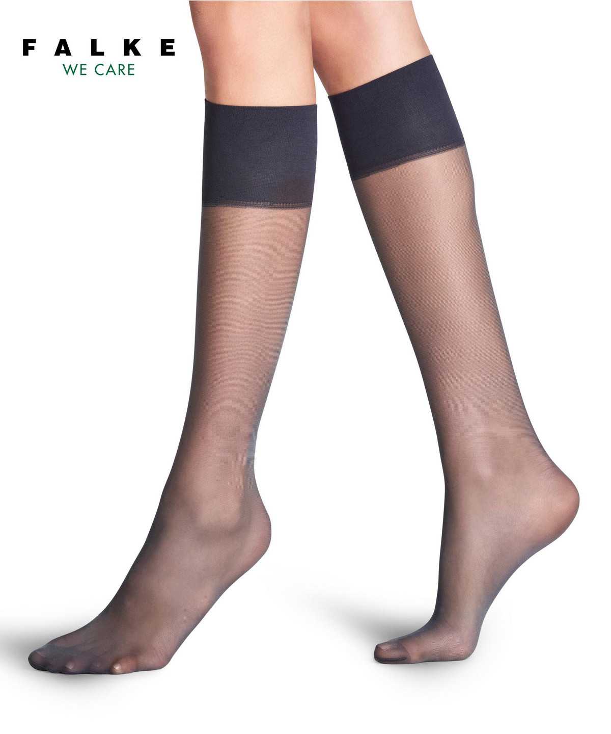 Skarpetki Falke Pure Matt 20 DEN Knee-high Socks Damskie Szare | EHJLDR-894