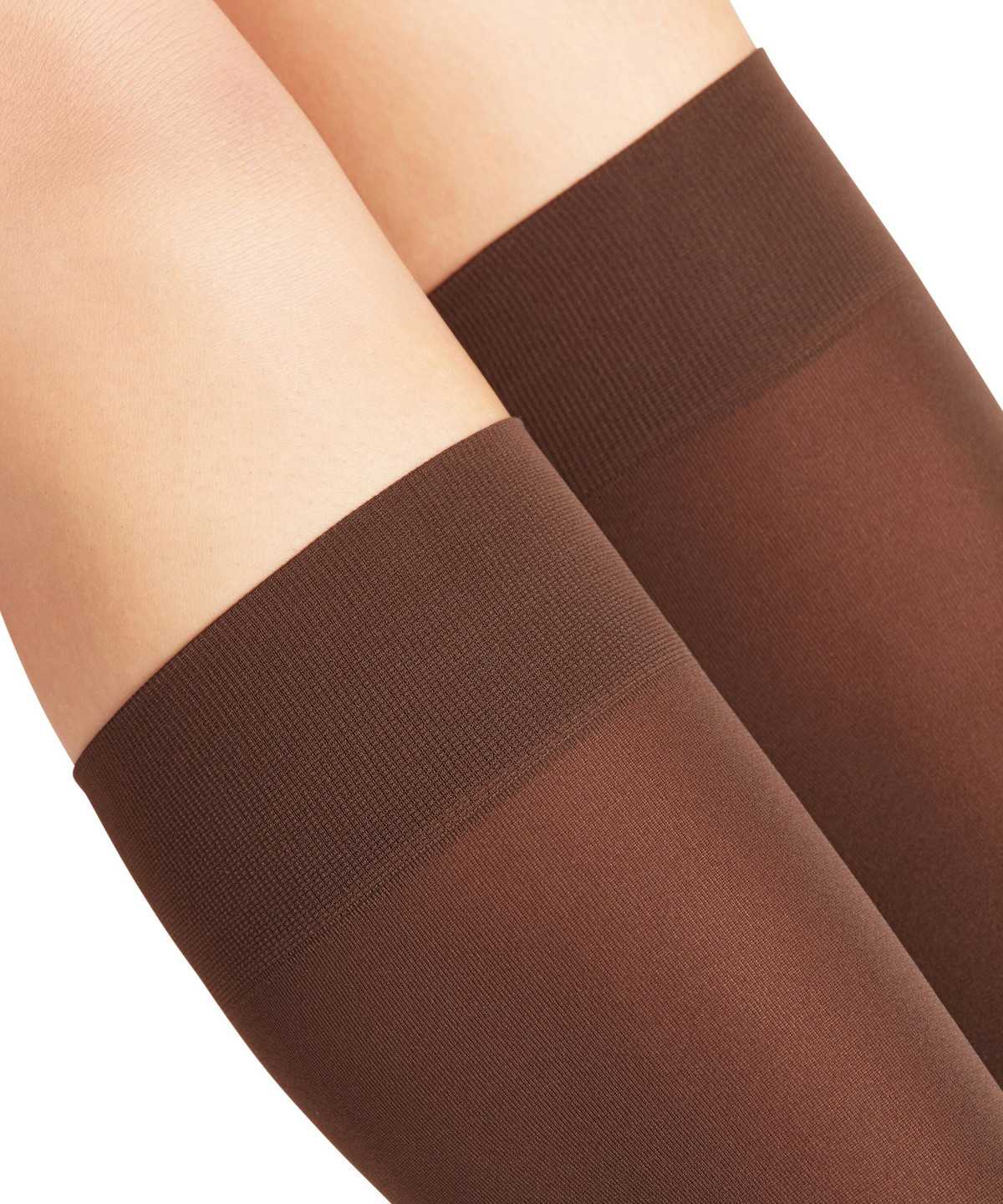 Skarpetki Falke Pure Matt 50 DEN Knee-high Socks Damskie Brązowe | BOIYRH-062