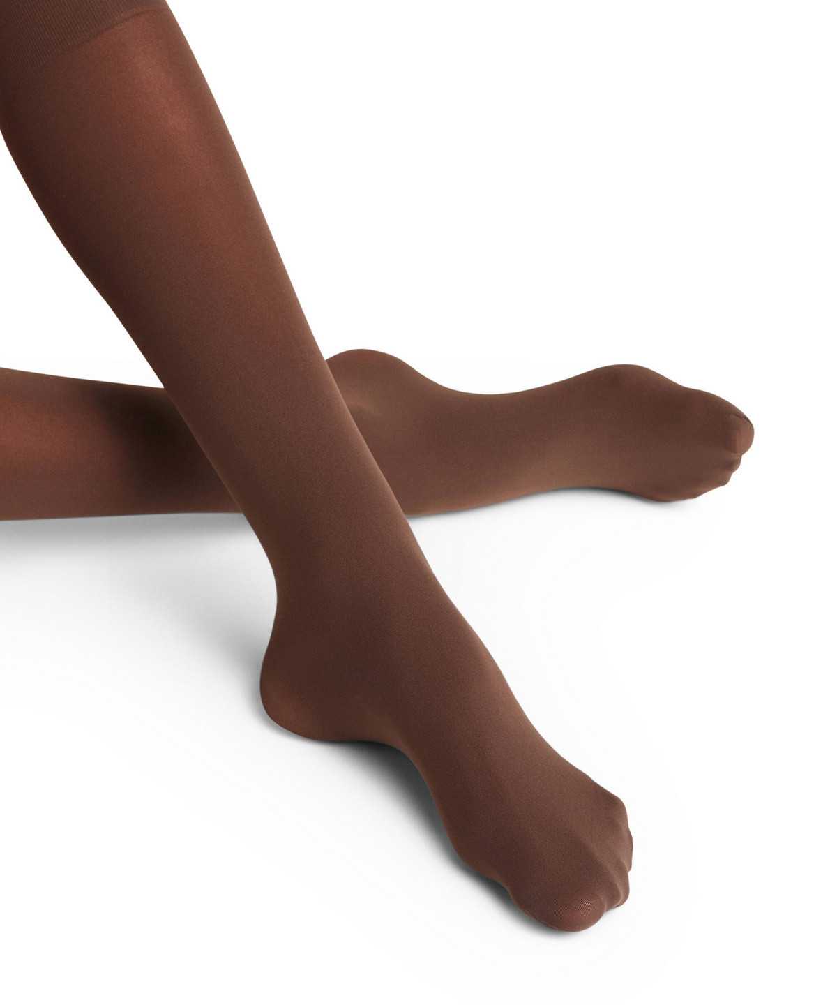 Skarpetki Falke Pure Matt 50 DEN Knee-high Socks Damskie Brązowe | BOIYRH-062