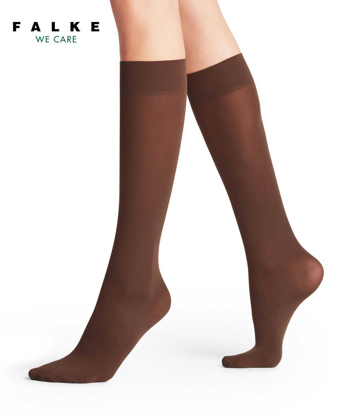 Skarpetki Falke Pure Matt 50 DEN Knee-high Socks Damskie Brązowe | BOIYRH-062