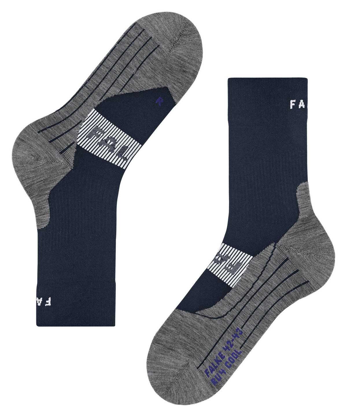 Skarpetki Falke RU4 Endurance Cool Running Socks Męskie Niebieskie | CKEIZL-357