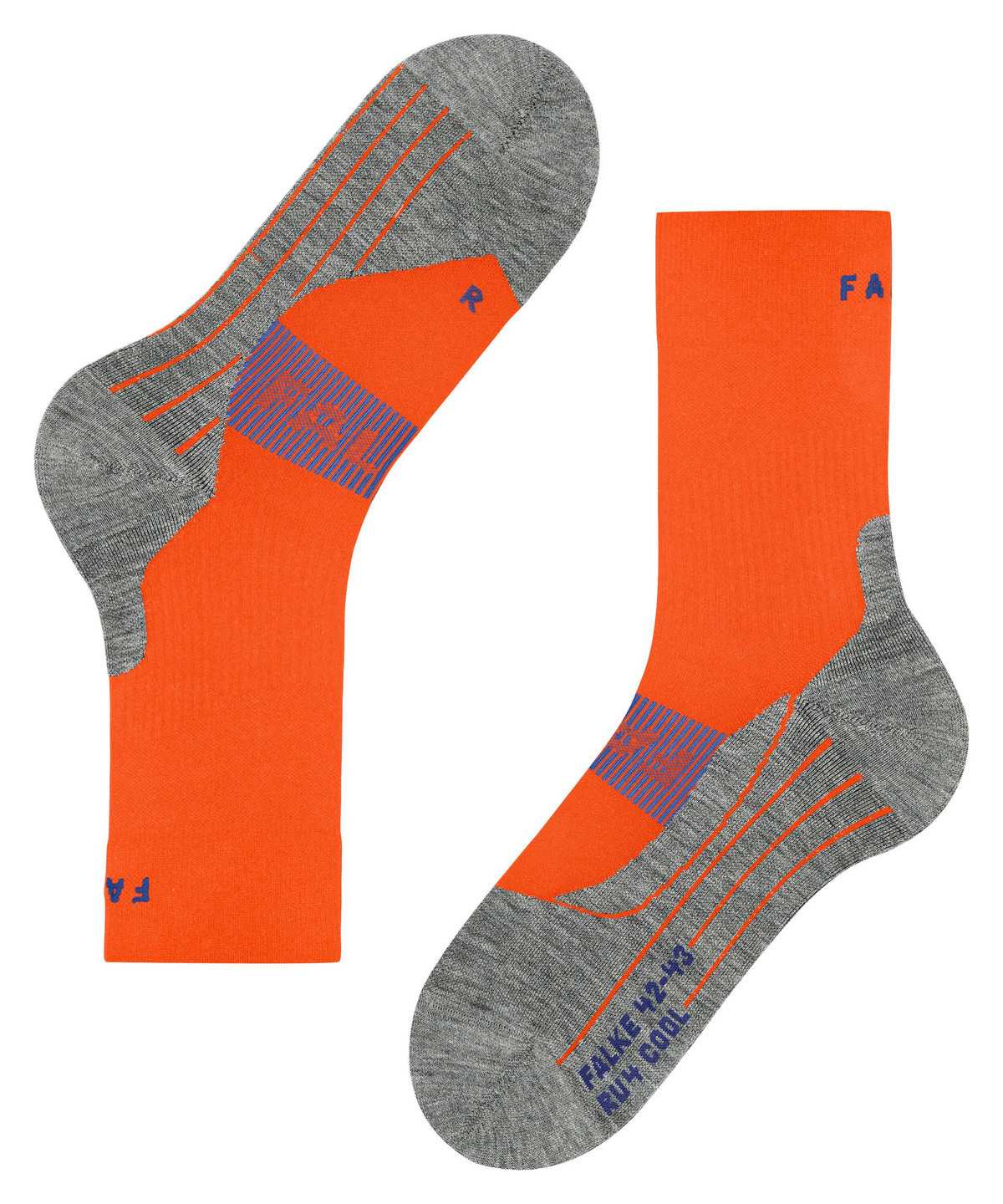 Skarpetki Falke RU4 Endurance Cool Running Socks Męskie Pomarańczowe | HBOAUT-860