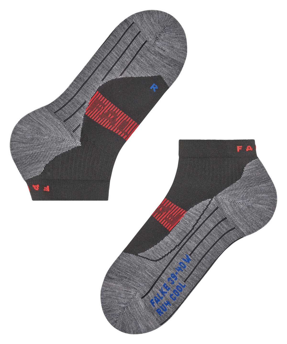 Skarpetki Falke RU4 Endurance Cool Short Running Short sock Męskie Czarne | HJNEGU-152