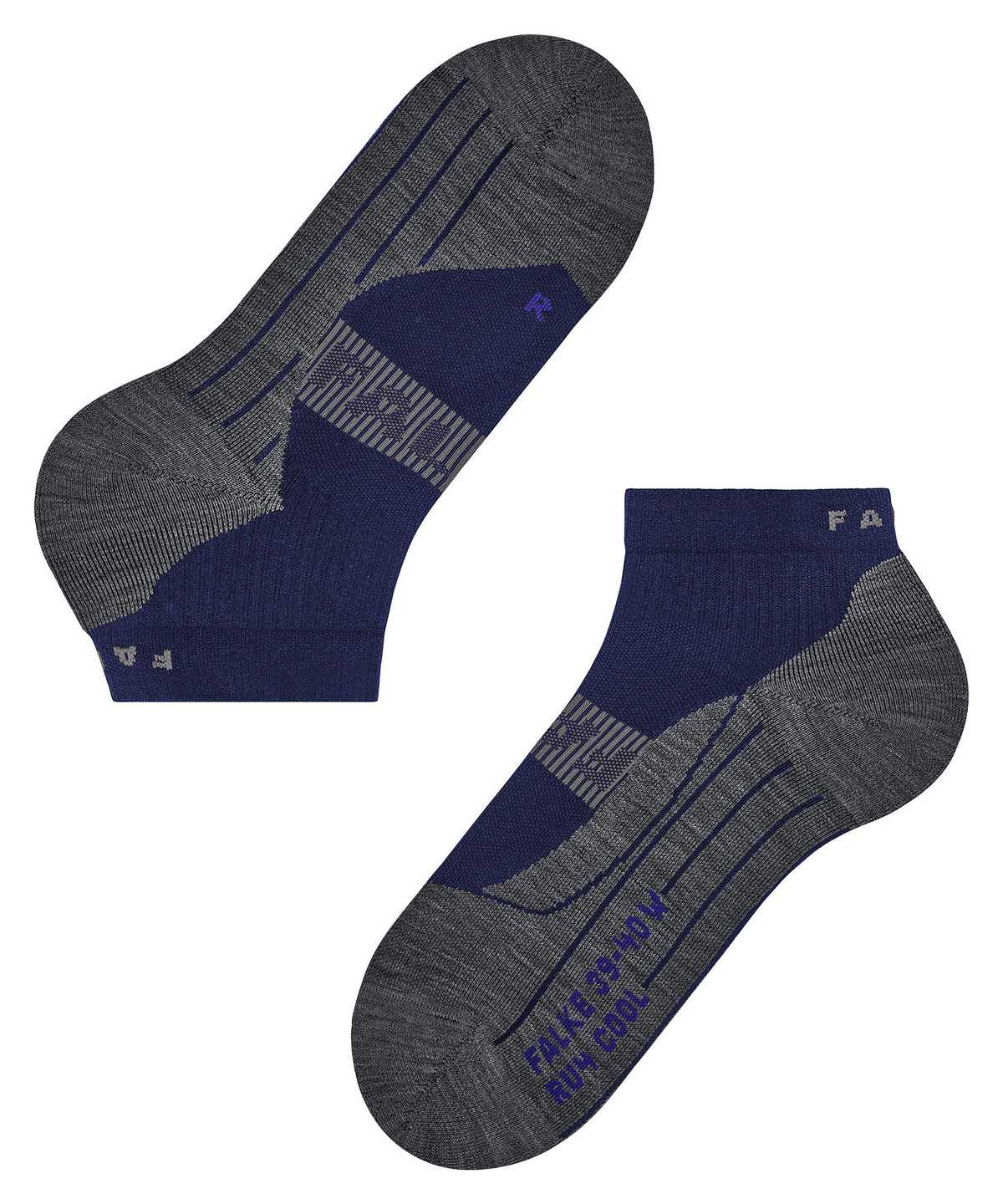 Skarpetki Falke RU4 Endurance Cool Short Running Short sock Męskie Niebieskie | VGHKME-169