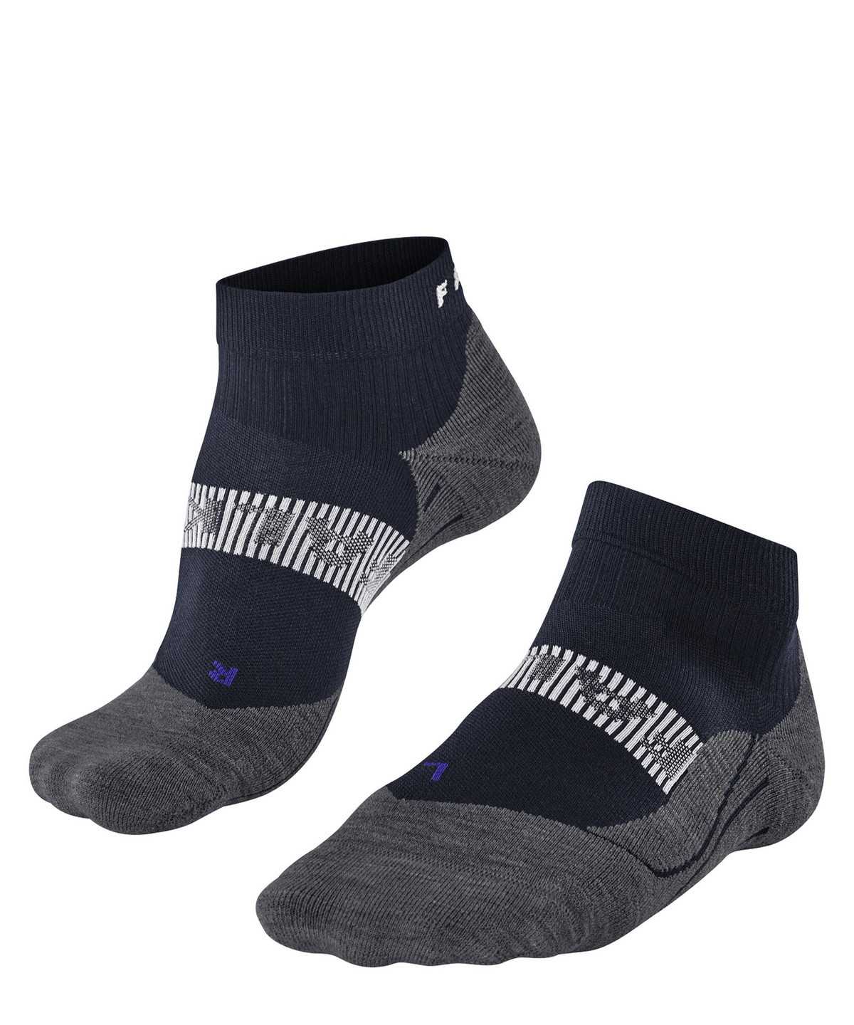 Skarpetki Falke RU4 Endurance Cool Short Running Short sock Męskie Niebieskie | QYUOIP-749