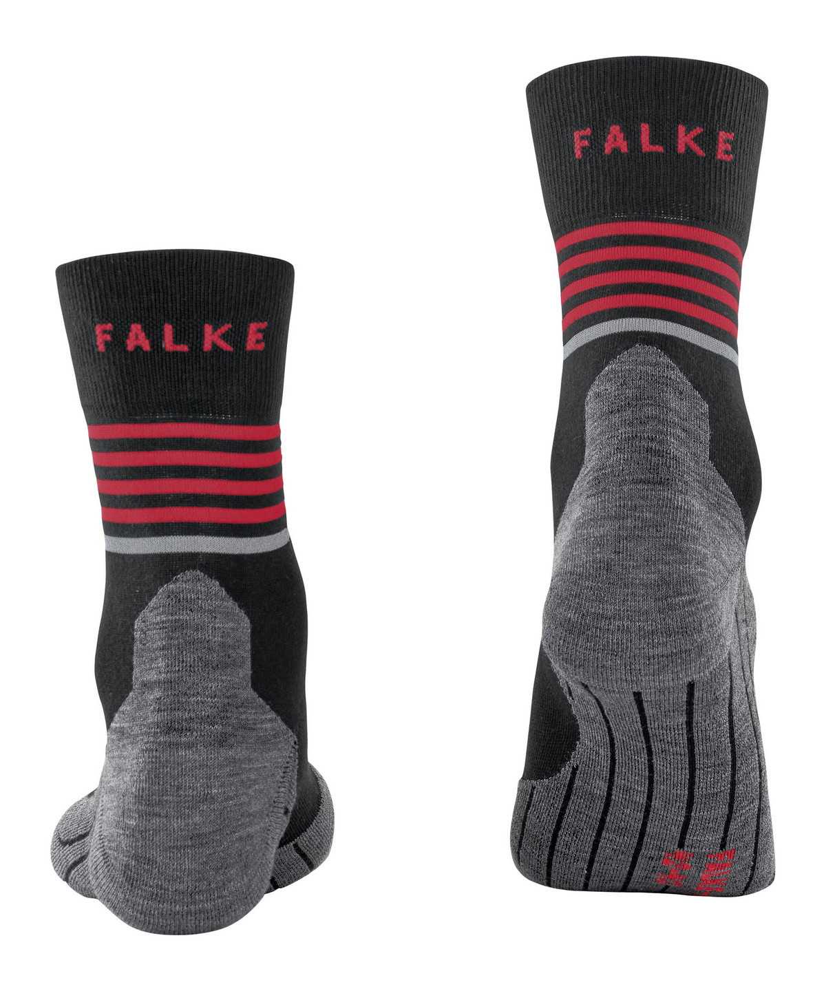 Skarpetki Falke RU4 Endurance Reflect Running Socks Męskie Czarne | GZXQEN-531