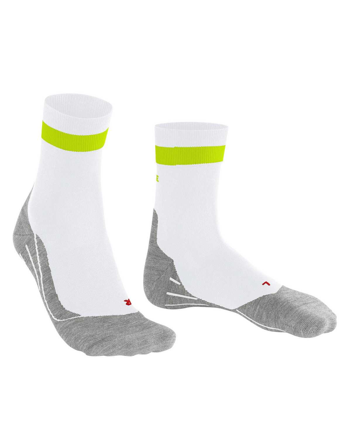 Skarpetki Falke RU4 Endurance Running Socks Męskie Białe | UBSCJK-345