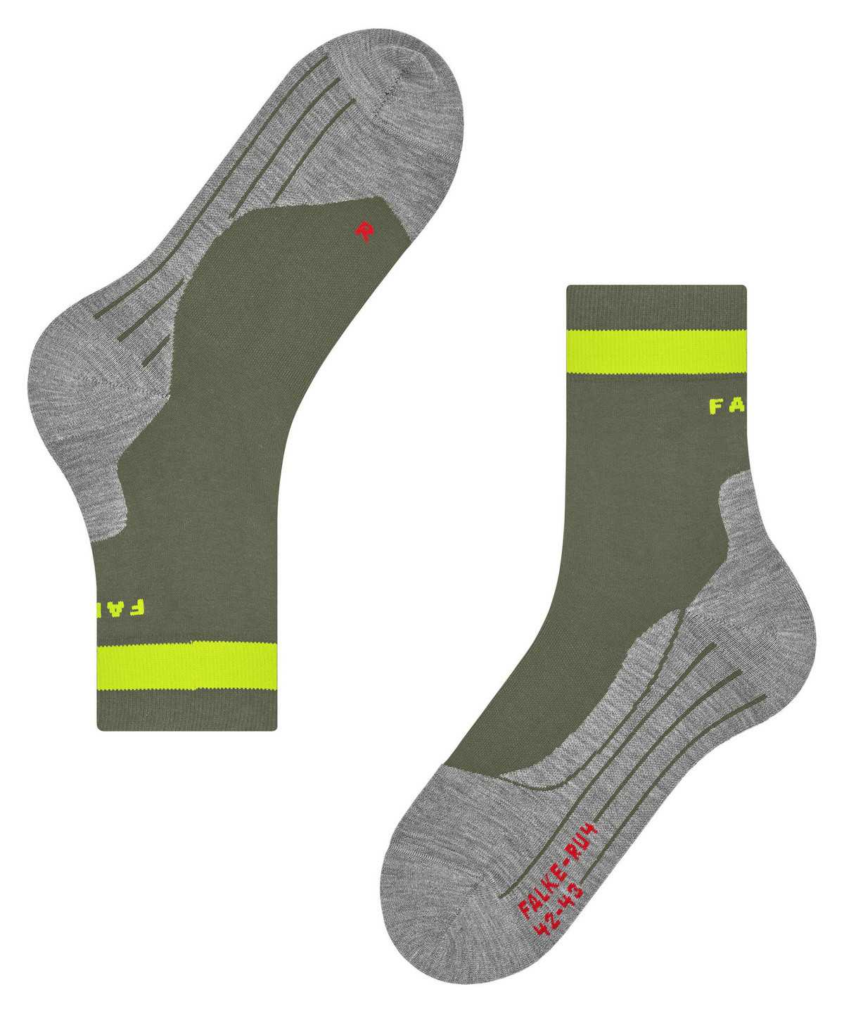 Skarpetki Falke RU4 Endurance Running Socks Męskie Zielone | RVEJUB-025