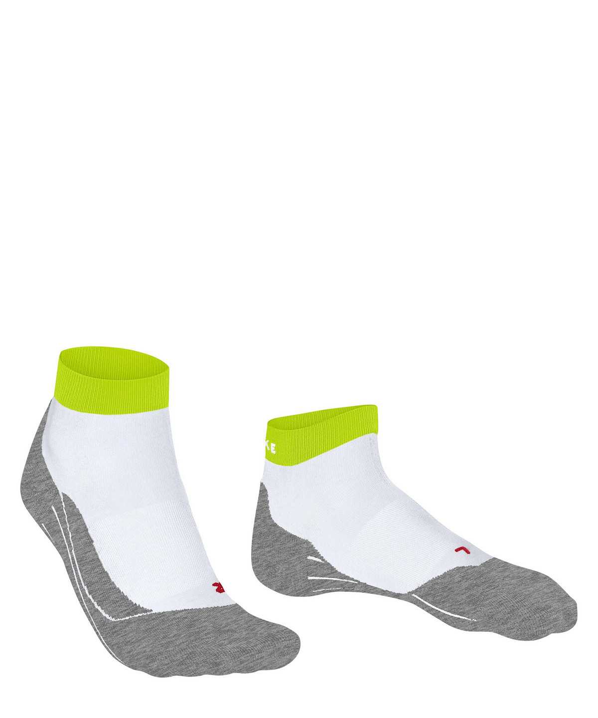 Skarpetki Falke RU4 Endurance Short Running Short sock Męskie Białe | UCVRZG-916