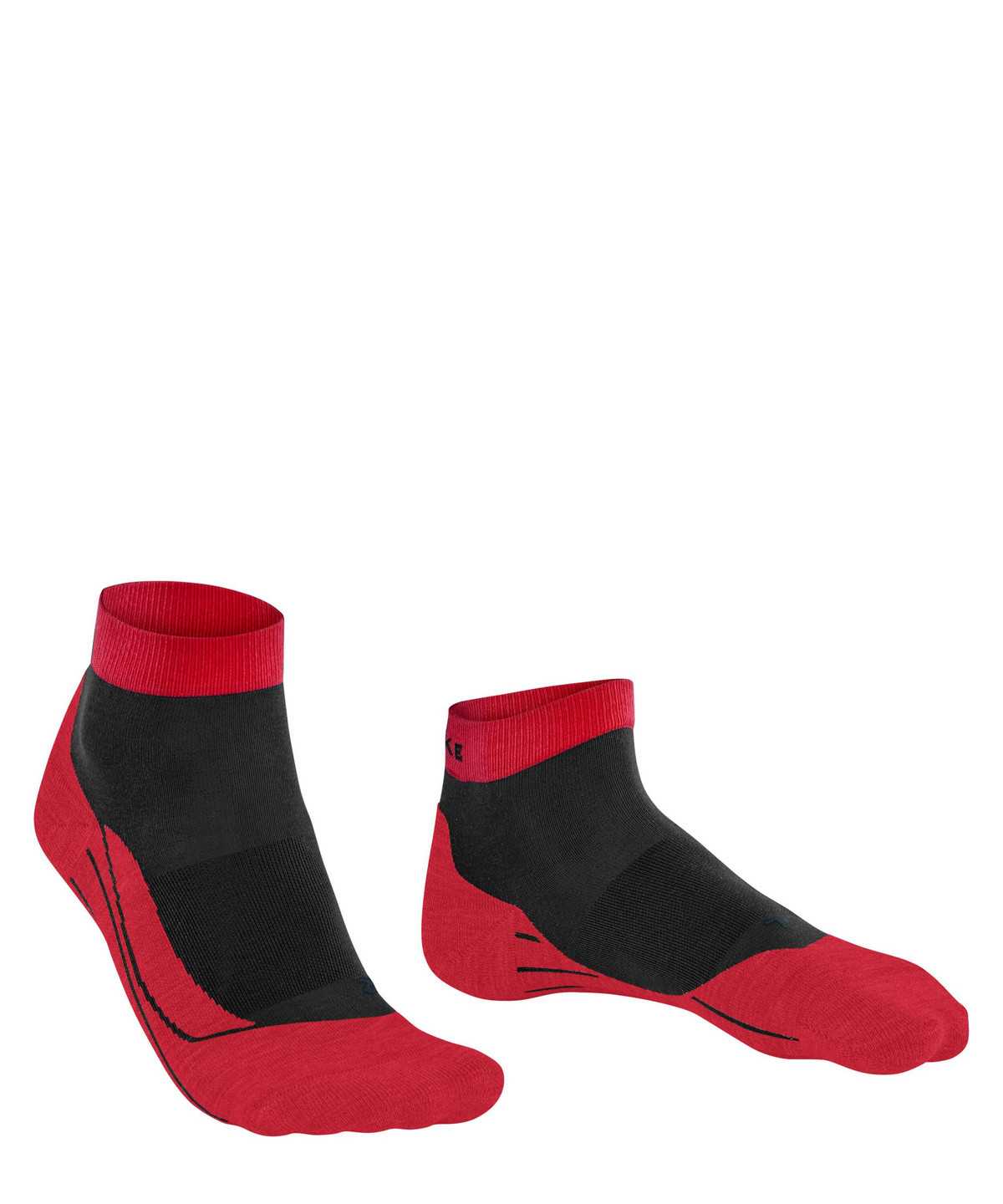 Skarpetki Falke RU4 Endurance Short Running Short sock Męskie Czarne | QMFXBO-217