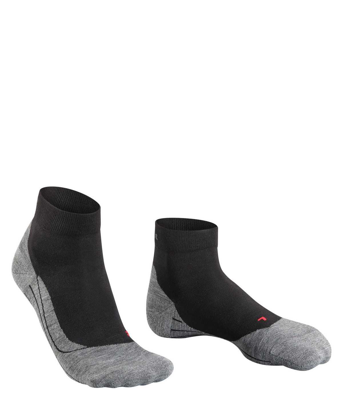 Skarpetki Falke RU4 Endurance Short Running Short sock Męskie Czarne | ZDIOCH-169