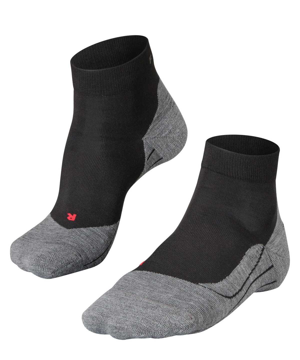 Skarpetki Falke RU4 Endurance Short Running Short sock Męskie Czarne | ZDIOCH-169