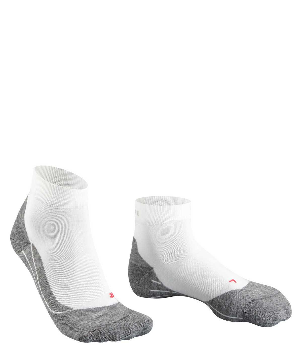 Skarpetki Falke RU4 Endurance Short Running Short sock Męskie Białe | HXCART-832