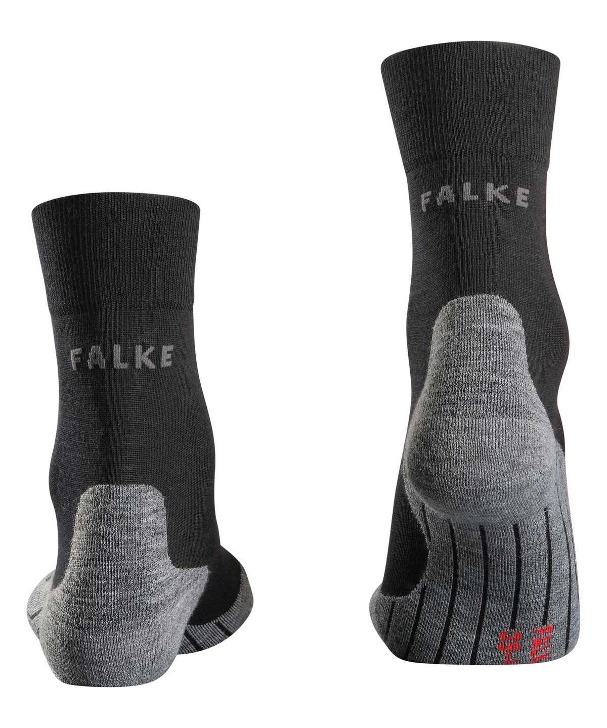 Skarpetki Falke RU4 Endurance Wool Running Socks Męskie Czarne | WMKPZU-743