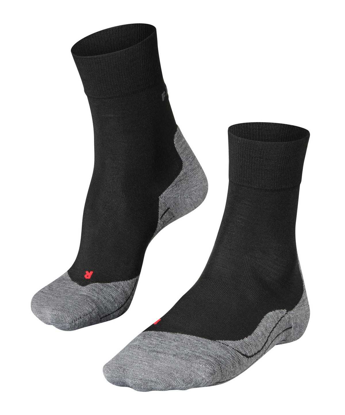 Skarpetki Falke RU4 Endurance Wool Running Socks Męskie Czarne | WMKPZU-743