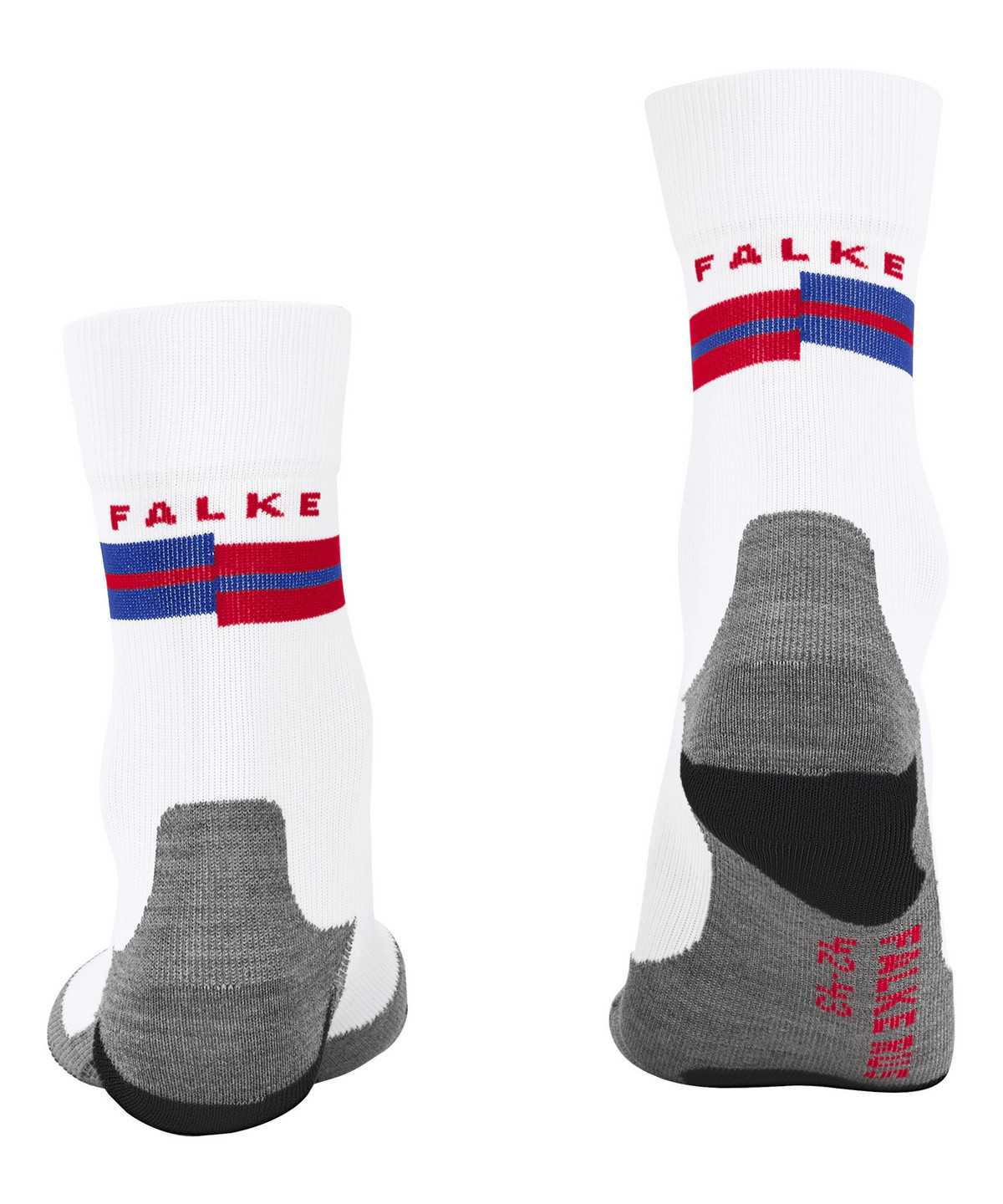 Skarpetki Falke RU5 Race Running Socks Męskie Białe | CWXBGT-542