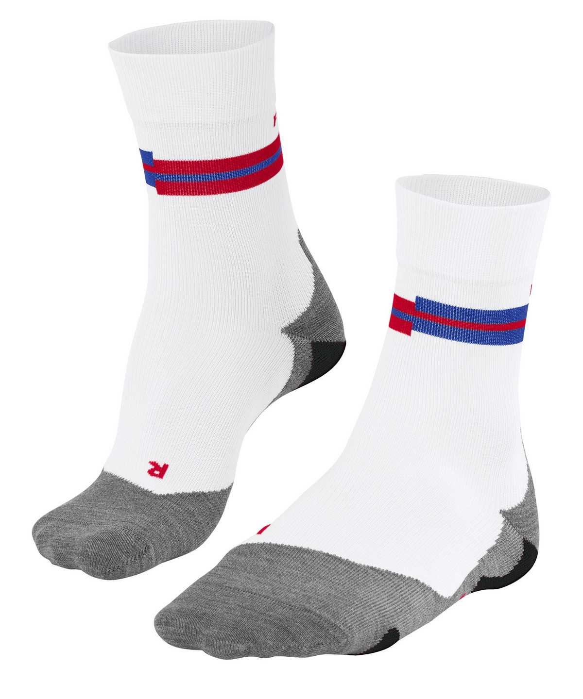 Skarpetki Falke RU5 Race Running Socks Męskie Białe | CWXBGT-542