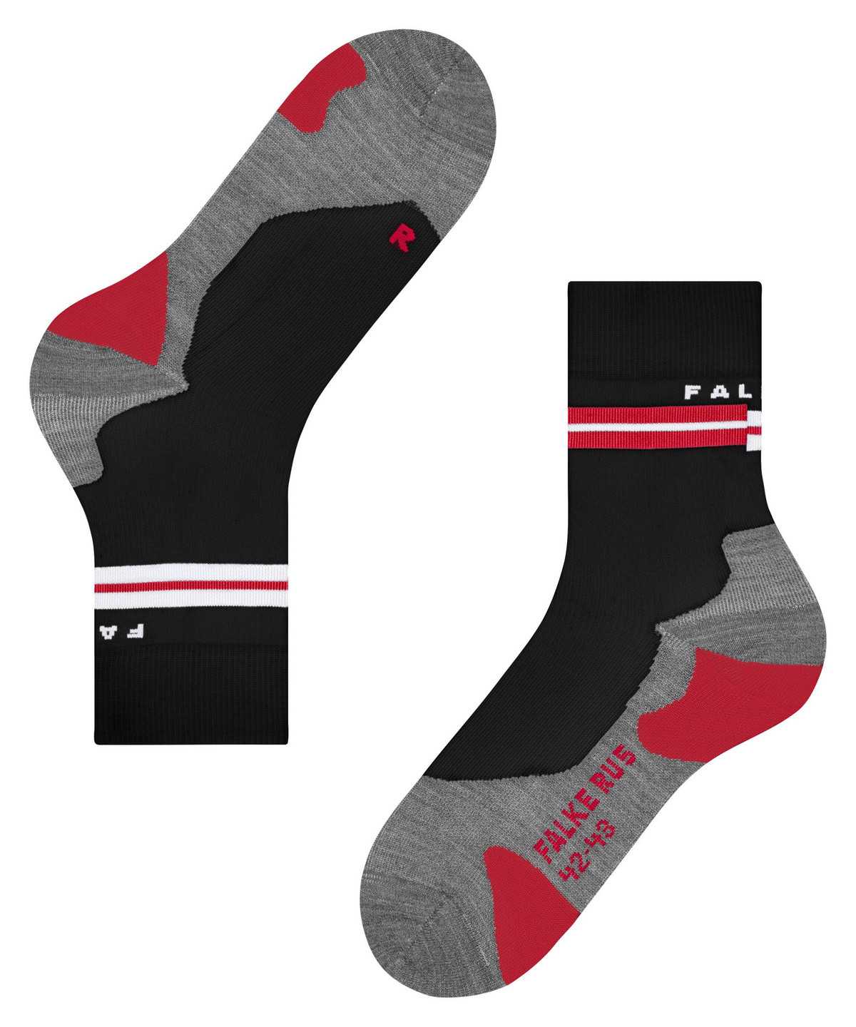 Skarpetki Falke RU5 Race Running Socks Męskie Czarne | CTBDSJ-178