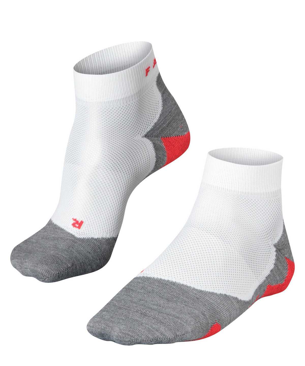 Skarpetki Falke RU5 Race Short Running Short sock Męskie Białe | IEXBNV-869