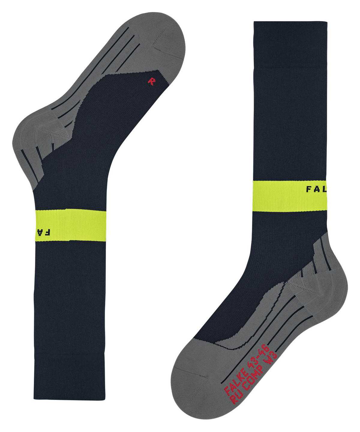 Skarpetki Falke RU Compression Energy Running Knee-high Socks Męskie Niebieskie | EPYVUZ-869