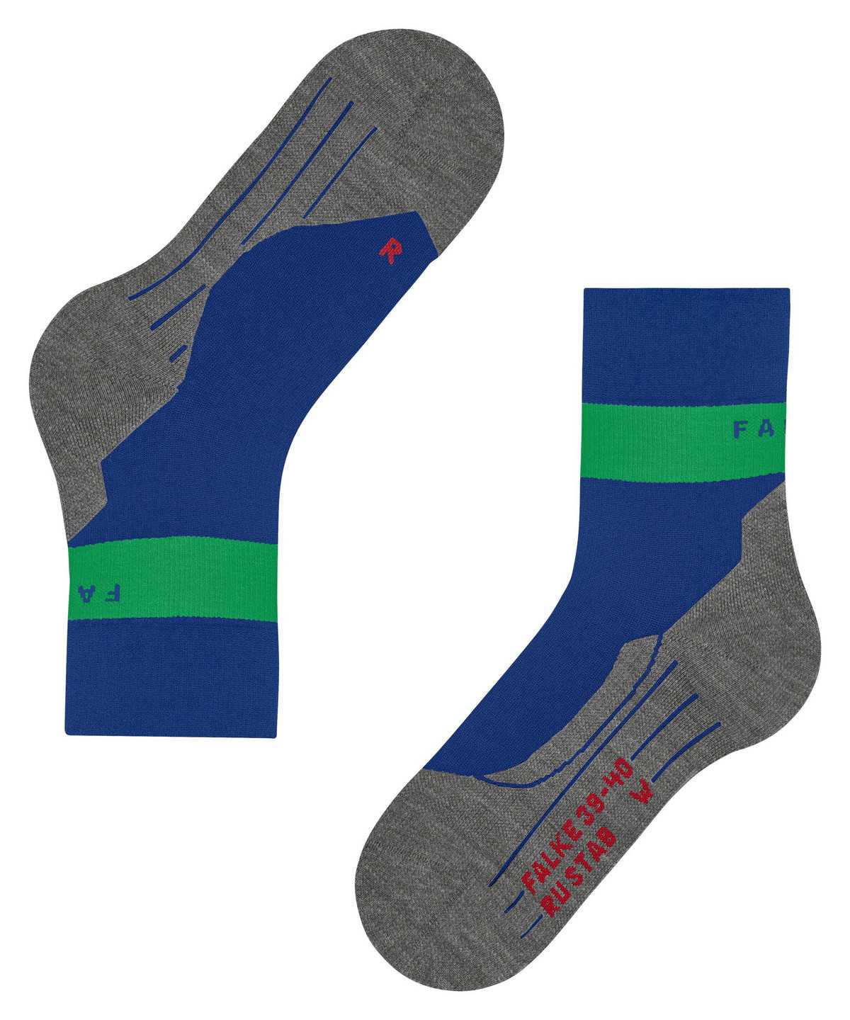 Skarpetki Falke RU Compression Stabilizing Running Socks Męskie Niebieskie | YTCEBQ-340