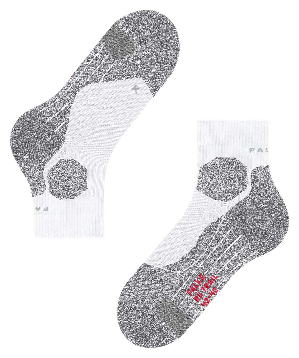 Skarpetki Falke RU Trail Grip Running Socks Męskie Białe | EZDHQI-351