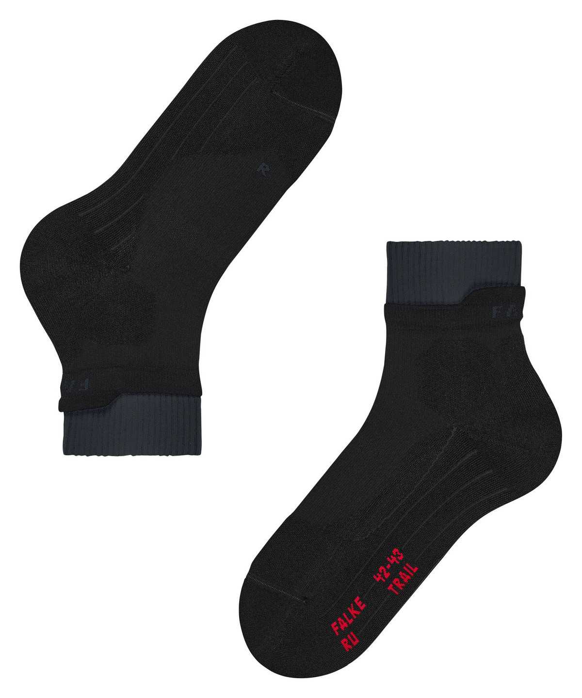 Skarpetki Falke RU Trail Running Socks Męskie Czarne | KMDOPE-751