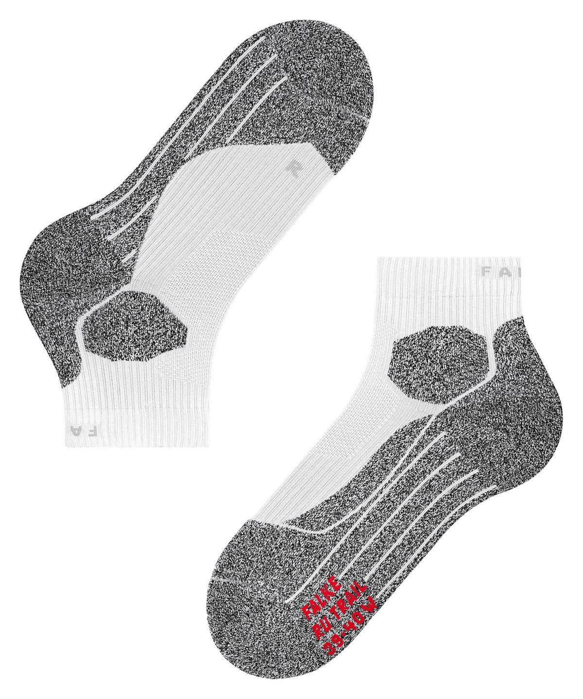 Skarpetki Falke RU Trail Running Socks Męskie Białe | VXGLIS-904