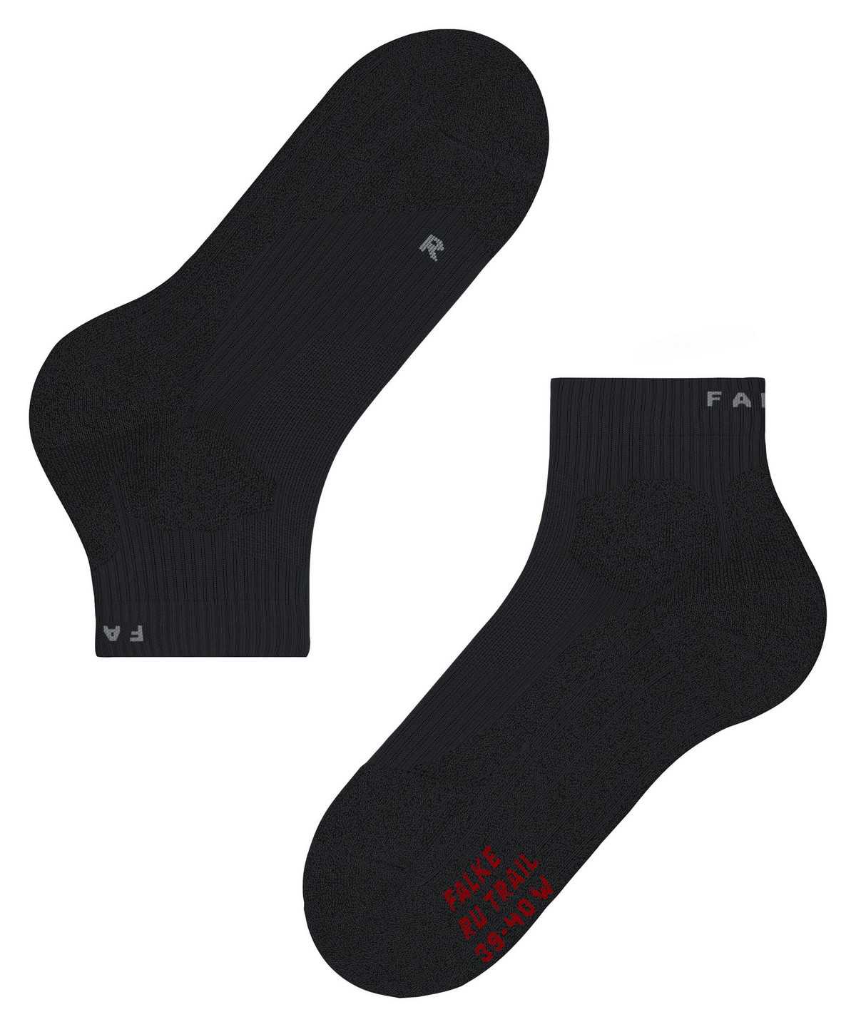 Skarpetki Falke RU Trail Running Socks Męskie Czarne | OUJFAL-852