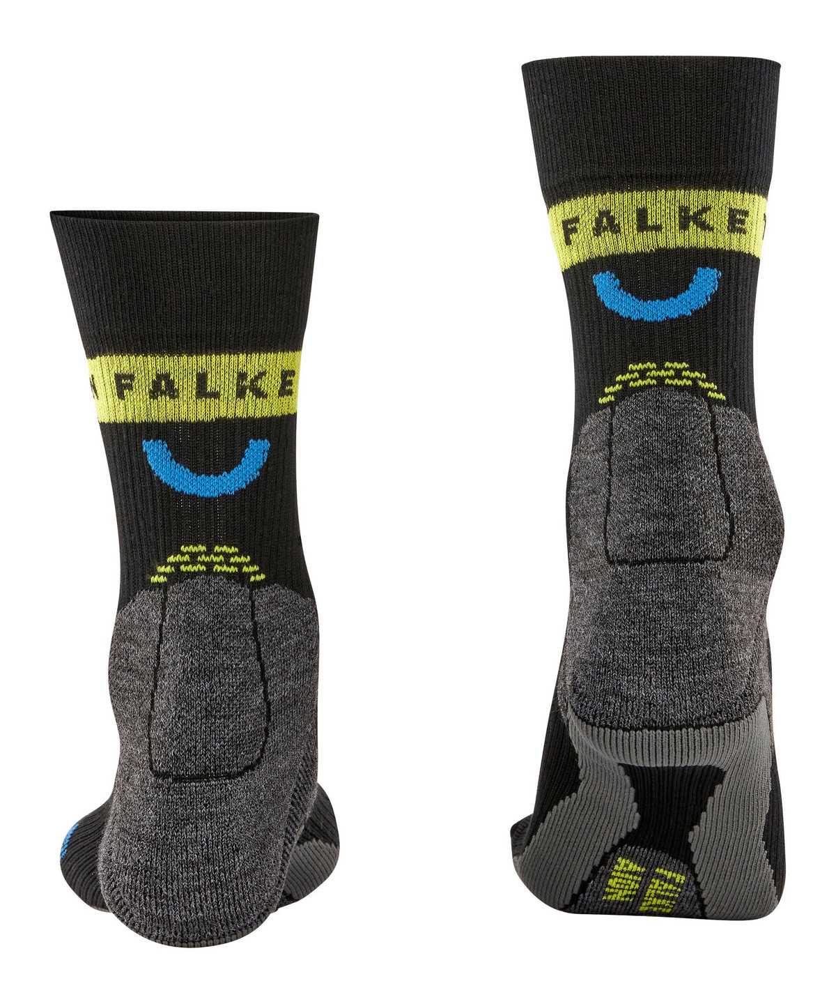 Skarpetki Falke RU True Motion Aion Running Socks Męskie Czarne | UIBKNT-213