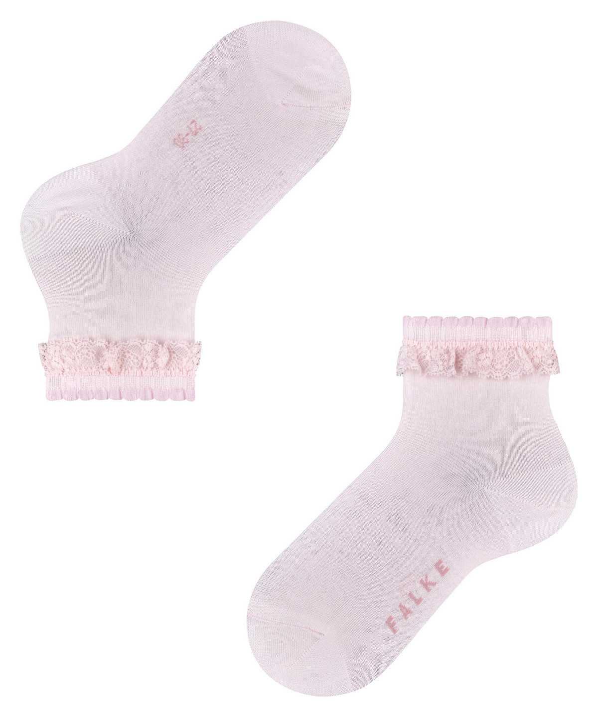 Skarpetki Falke Romantic Lace Socks Dziecięce Różowe | IOHTDR-561